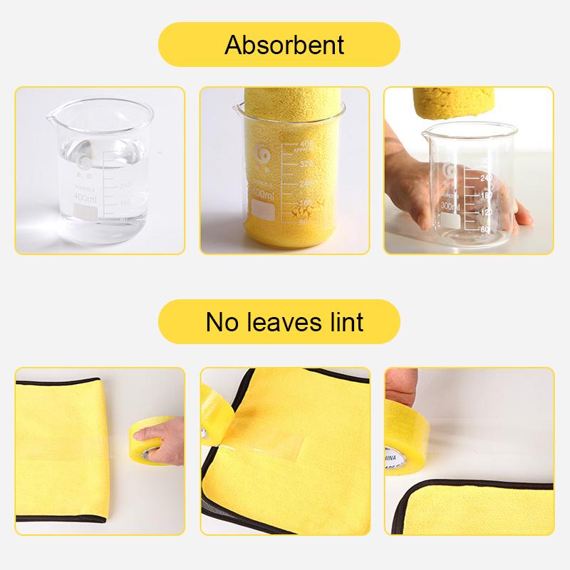Double-sided Microfiber Absorbent Towel - elehancea