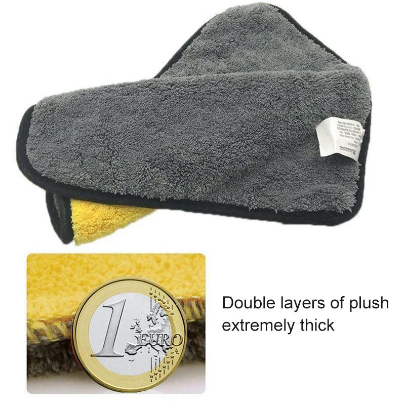 Double-sided Microfiber Absorbent Towel - elehancea