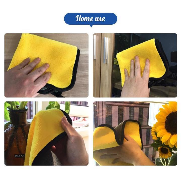 Double-sided Microfiber Absorbent Towel - elehancea