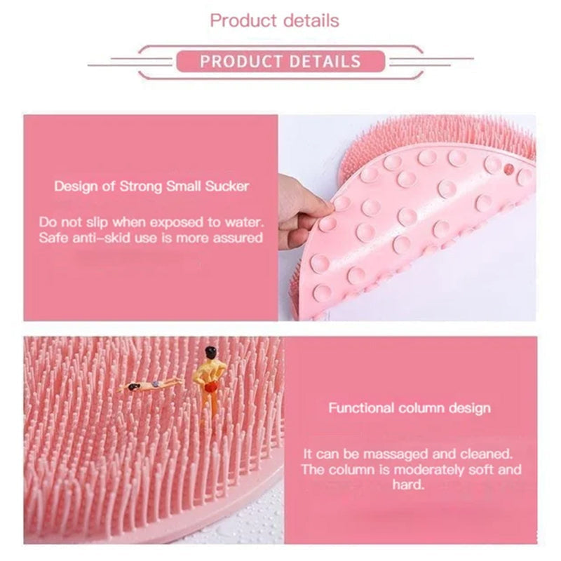 Shower Foot & Back Scrubber, Massage Pad - elehancea