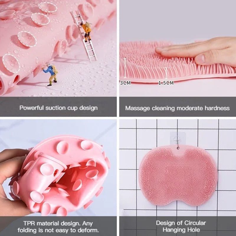 Shower Foot & Back Scrubber, Massage Pad - elehancea