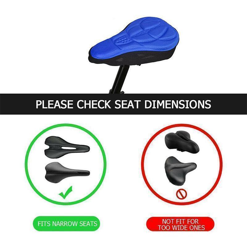 3D Silicone Soft Bike Seat Saddle Cover - elehancea