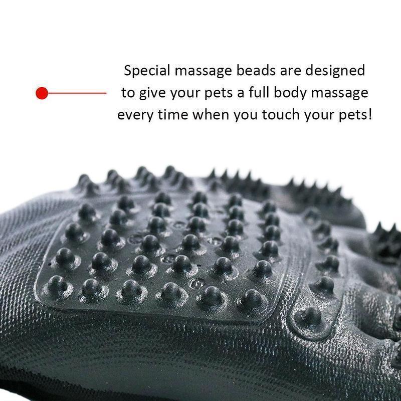 Pet Grooming Gloves, For Cats, Dogs & Horses - elehancea