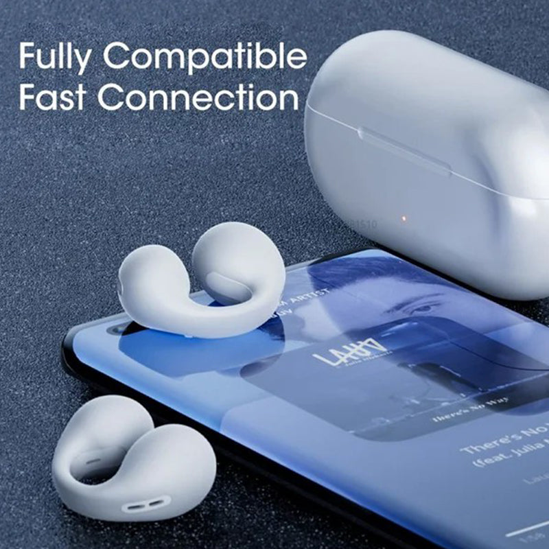 Wireless Ear Clip Bone Conduction Headphones - elehancea