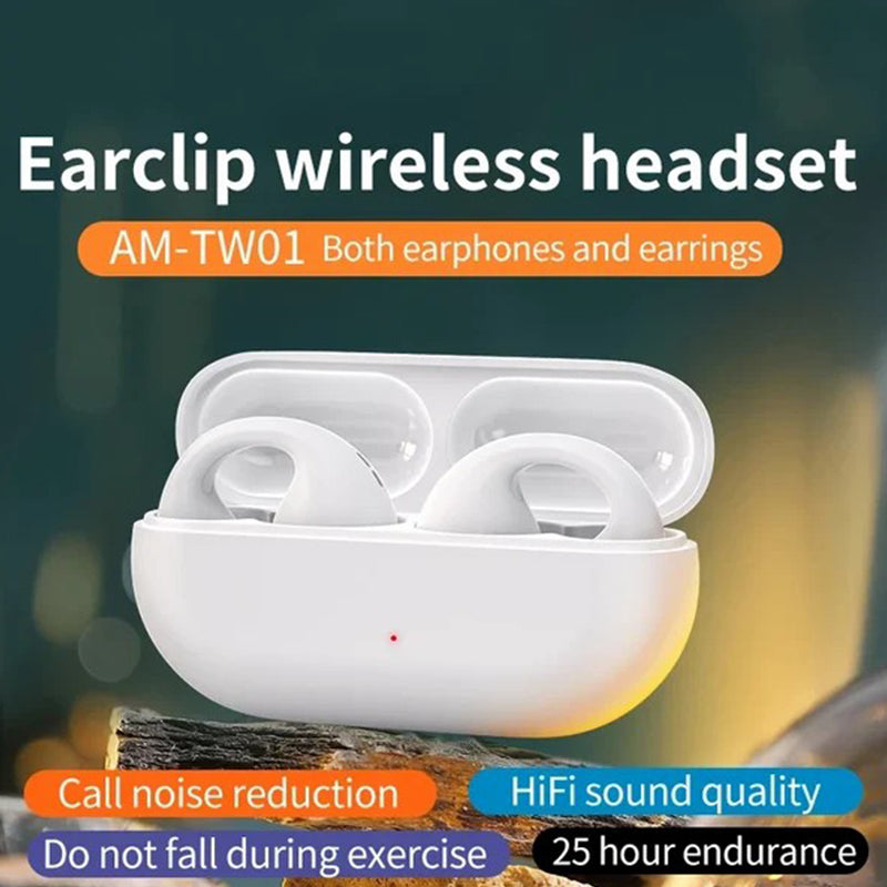 Wireless Ear Clip Bone Conduction Headphones - elehancea