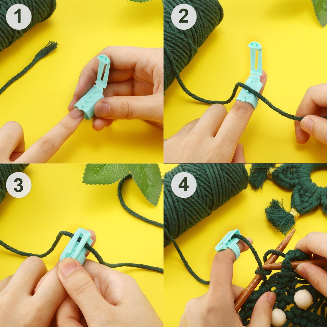 Yarn Guide Ring Crochet Knitting Tool - elehancea