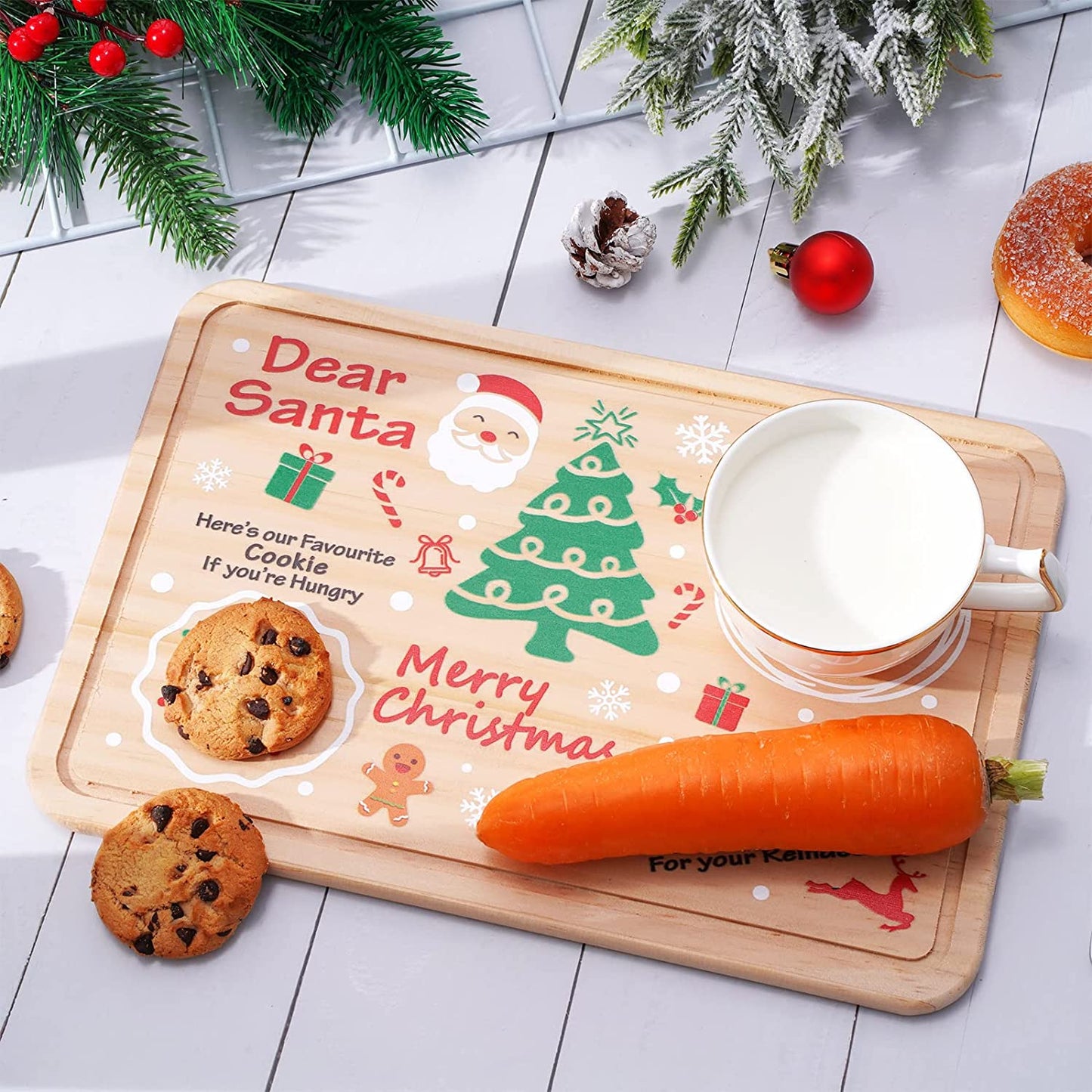 Christmas Eve Treat Tray/board Personalised