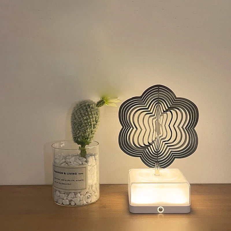 3D Unique Rotating Table Lamp