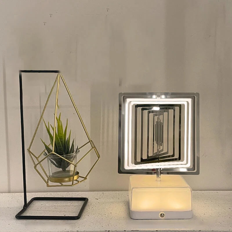 3D Unique Rotating Table Lamp
