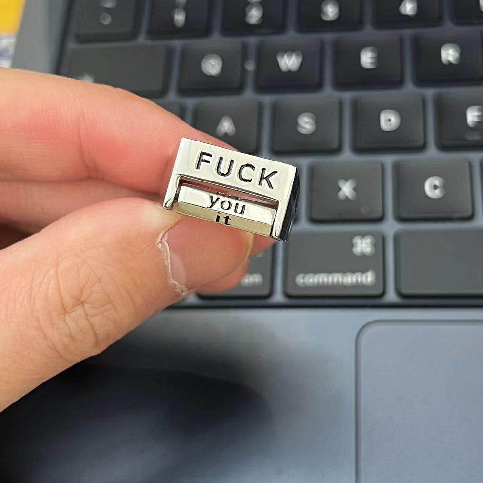 Spoof Fu*k Ring Rotatable Interactive Ring - elehancea