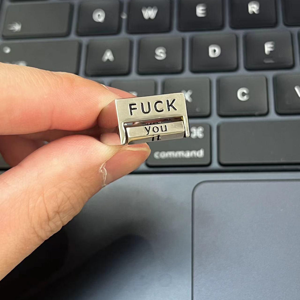 Spoof Fu*k Ring Rotatable Interactive Ring - elehancea