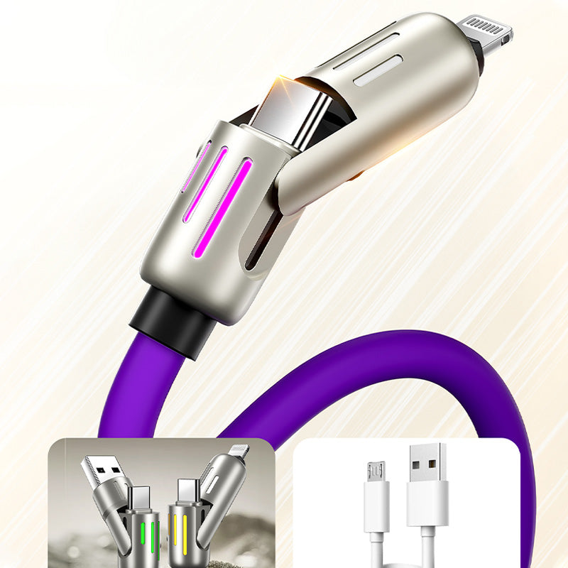 240W 4-in-1 Data Cable with Colorful Work Lights - elehancea