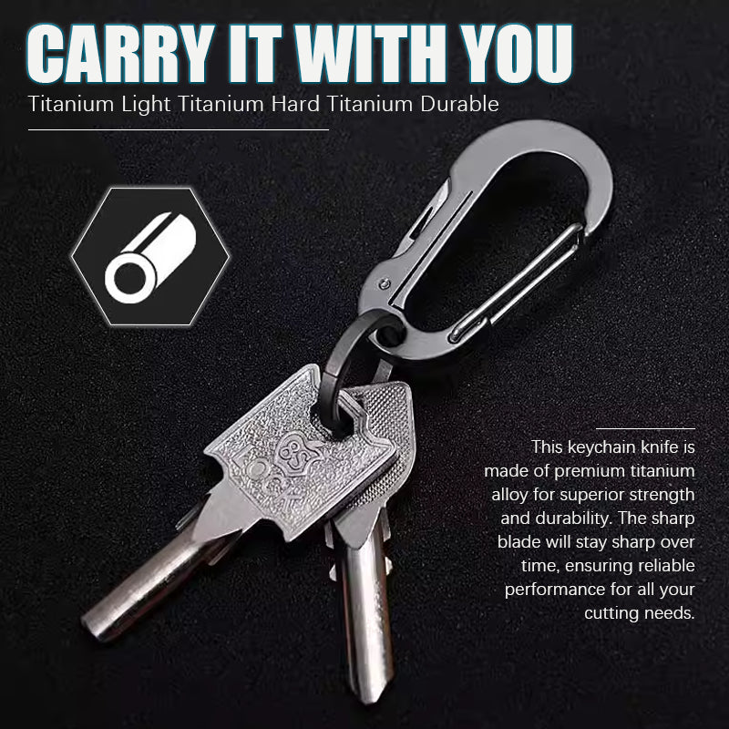 Multifunctional Titanium Alloy Keychain