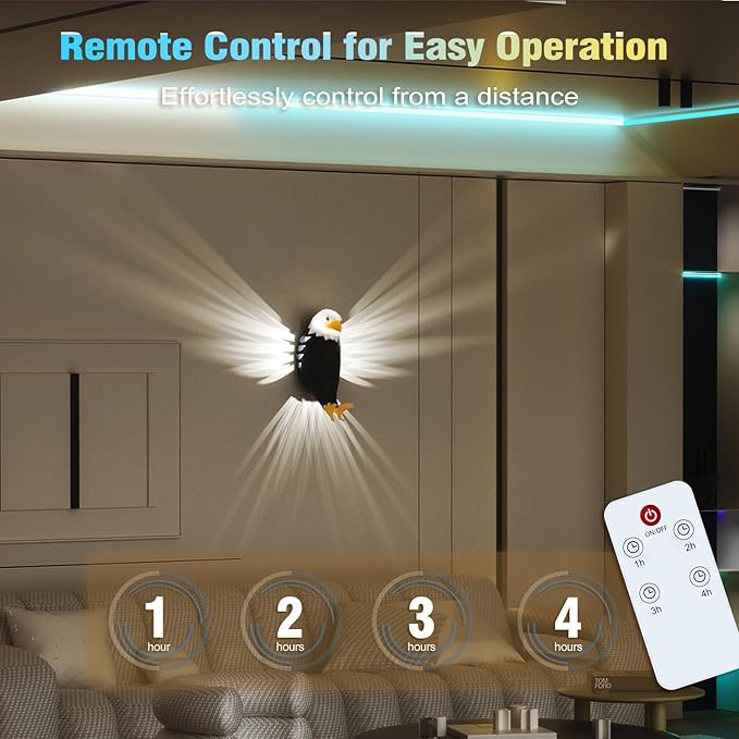 American Eagle Night Light with Remote Control - elehancea
