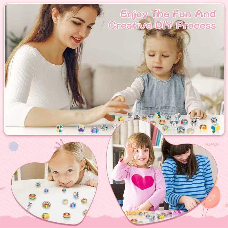 🌲Early Christmas Sale 49% OFF-Girls Charm Bracelet Making Kit - elehancea