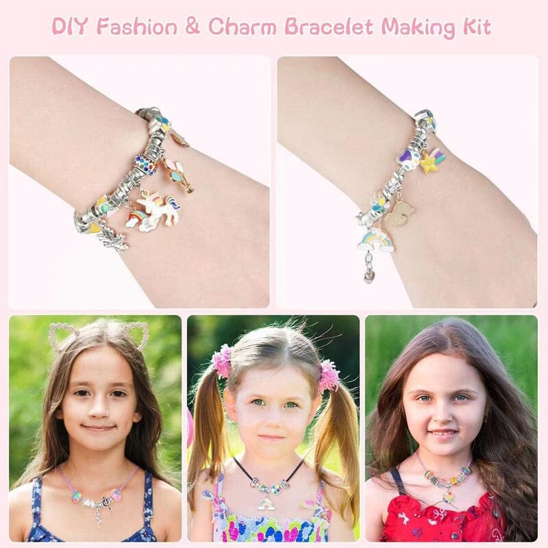 🌲Early Christmas Sale 49% OFF-Girls Charm Bracelet Making Kit - elehancea