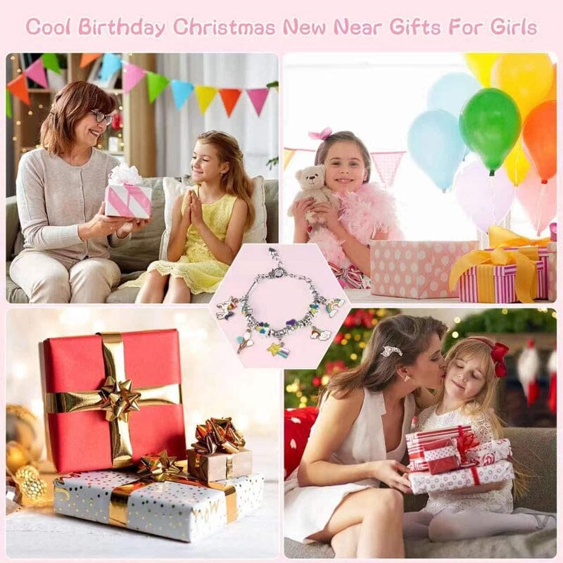 🌲Early Christmas Sale 49% OFF-Girls Charm Bracelet Making Kit - elehancea