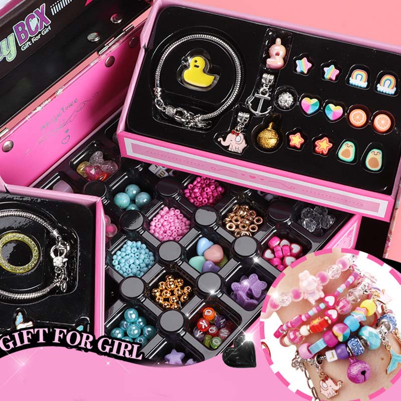 🌲Early Christmas Sale 49% OFF-Girls Charm Bracelet Making Kit - elehancea