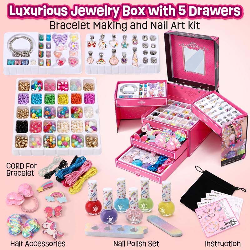 🌲Early Christmas Sale 49% OFF-Girls Charm Bracelet Making Kit - elehancea