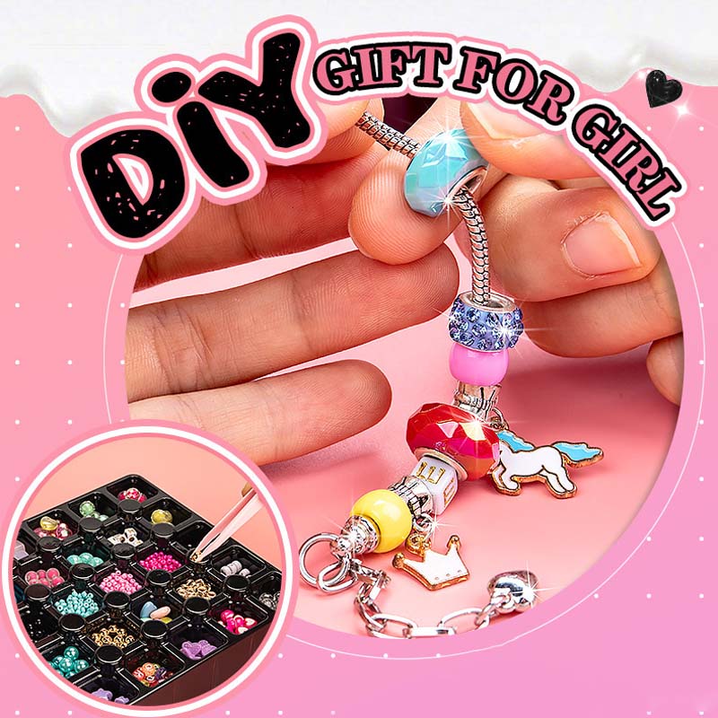 🌲Early Christmas Sale 49% OFF-Girls Charm Bracelet Making Kit - elehancea