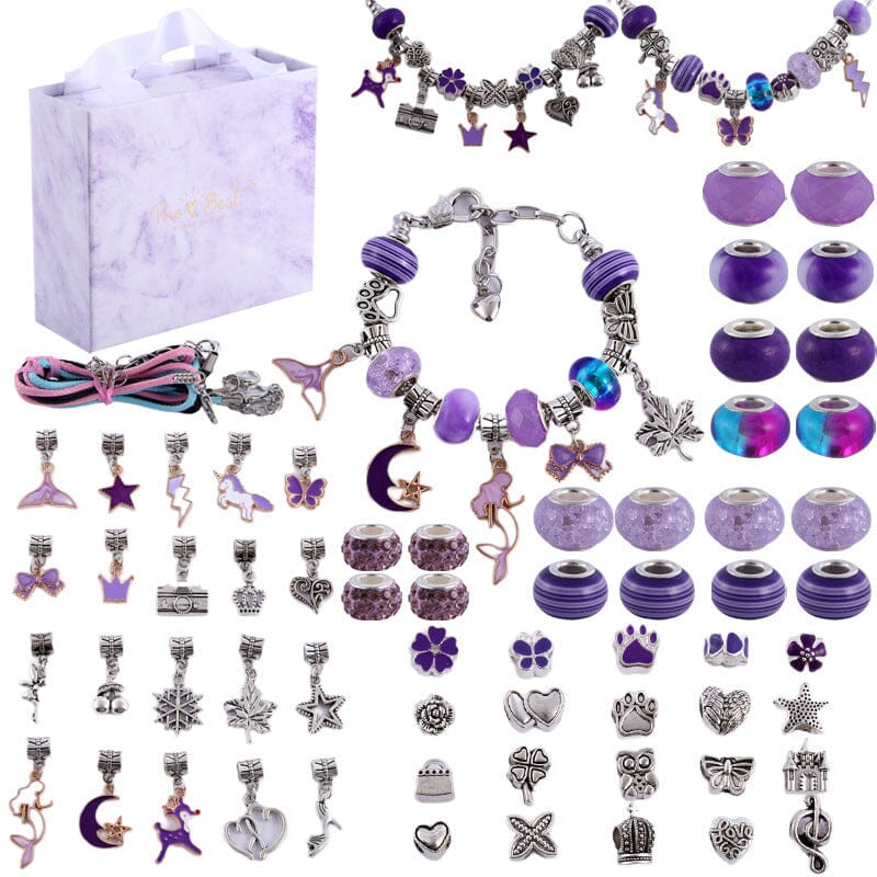 🌲Early Christmas Sale 49% OFF-Girls Charm Bracelet Making Kit - elehancea
