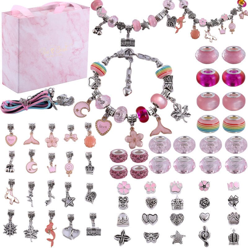🌲Early Christmas Sale 49% OFF-Girls Charm Bracelet Making Kit - elehancea