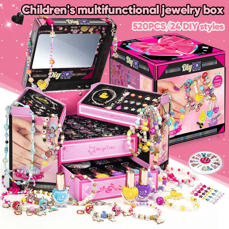 🌲Early Christmas Sale 49% OFF-Girls Charm Bracelet Making Kit - elehancea
