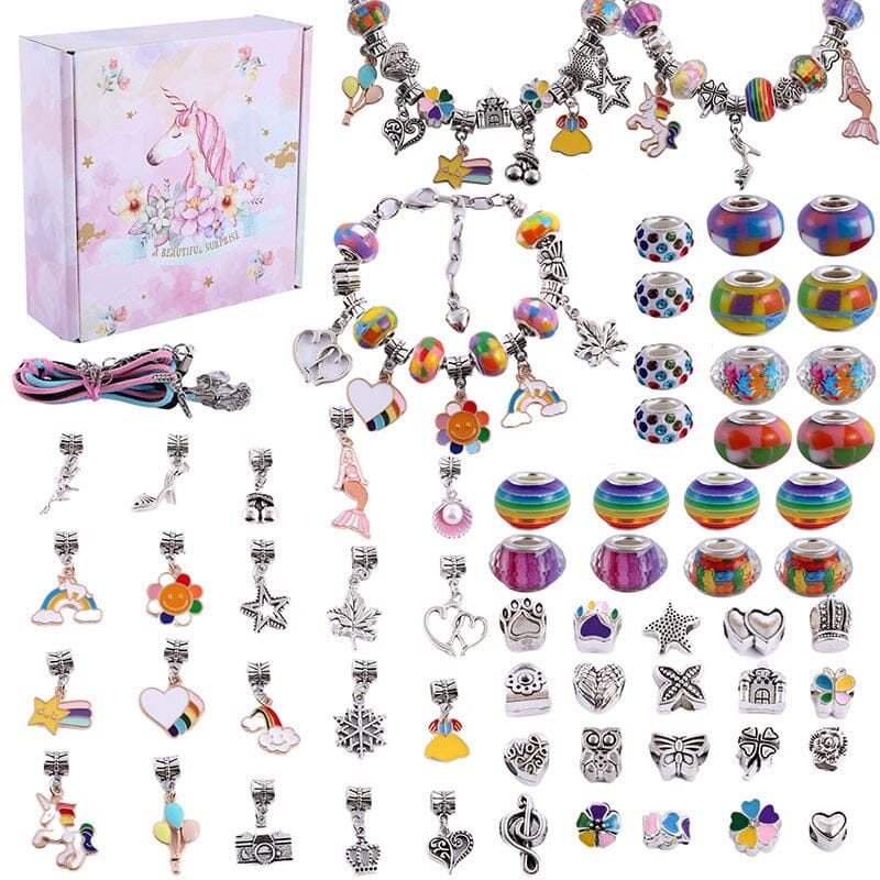 🌲Early Christmas Sale 49% OFF-Girls Charm Bracelet Making Kit - elehancea