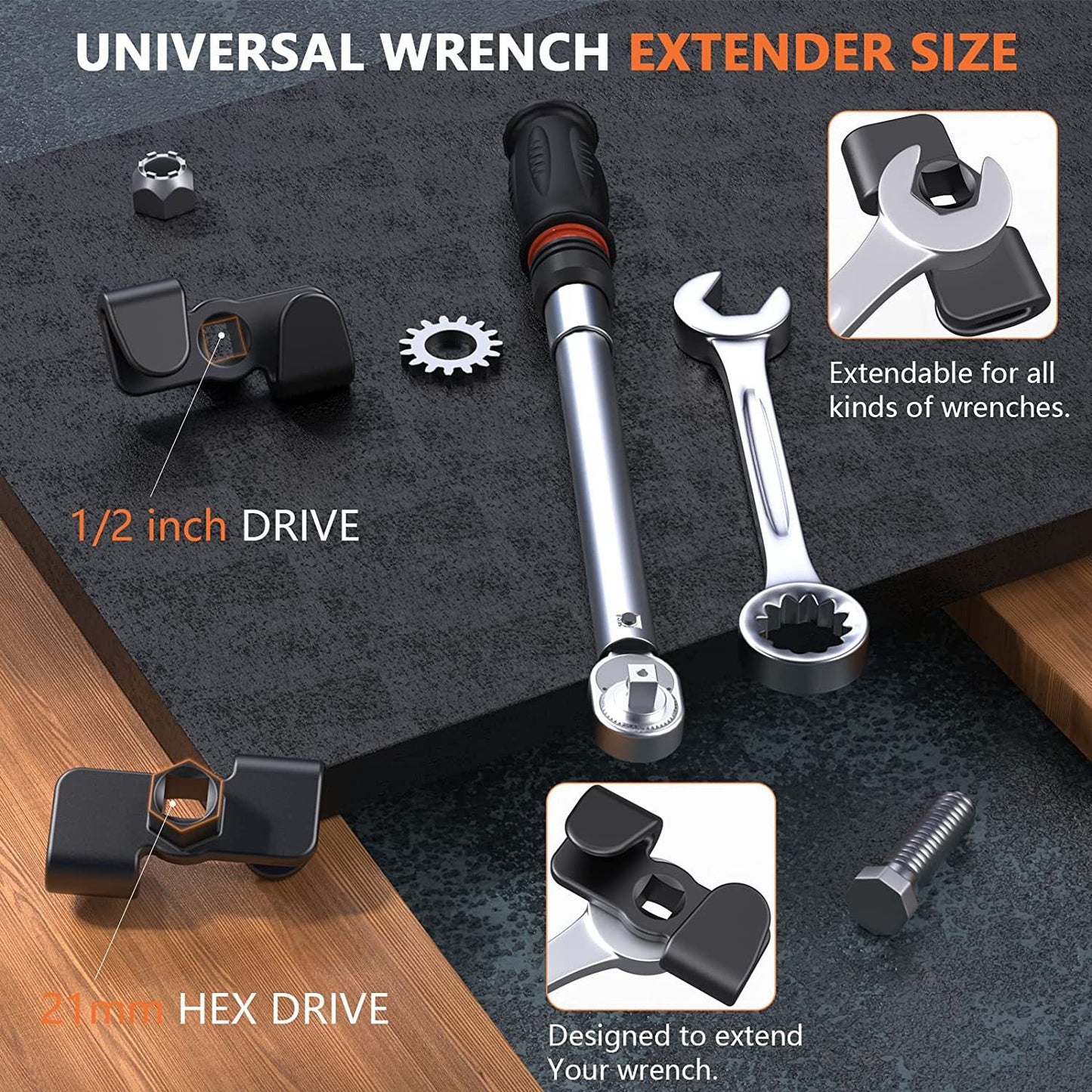 🌲Early Christmas Sale 49% OFF-Wrench Extender Wrench Conversion Adapter - elehancea