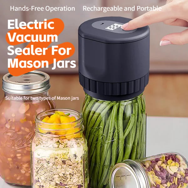 🌲Early Christmas Sale 49% OFF-Electric Vacuum Sealer For Mason Jars - elehancea