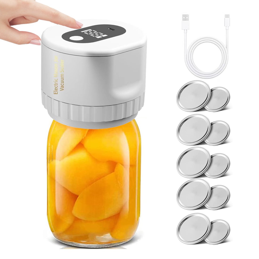 🌲Early Christmas Sale 49% OFF-Electric Vacuum Sealer For Mason Jars - elehancea