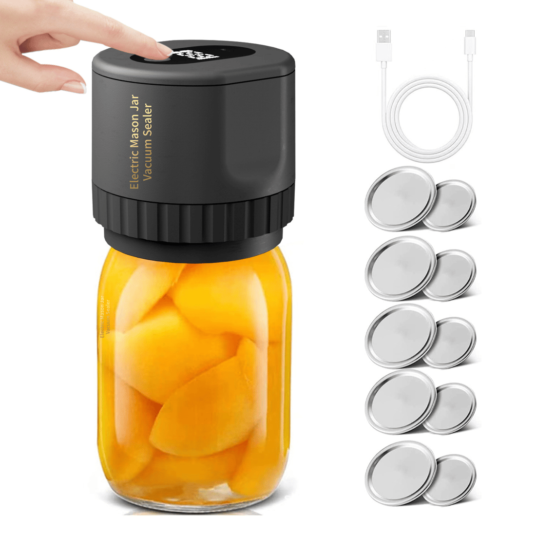 🌲Early Christmas Sale 49% OFF-Electric Vacuum Sealer For Mason Jars - elehancea