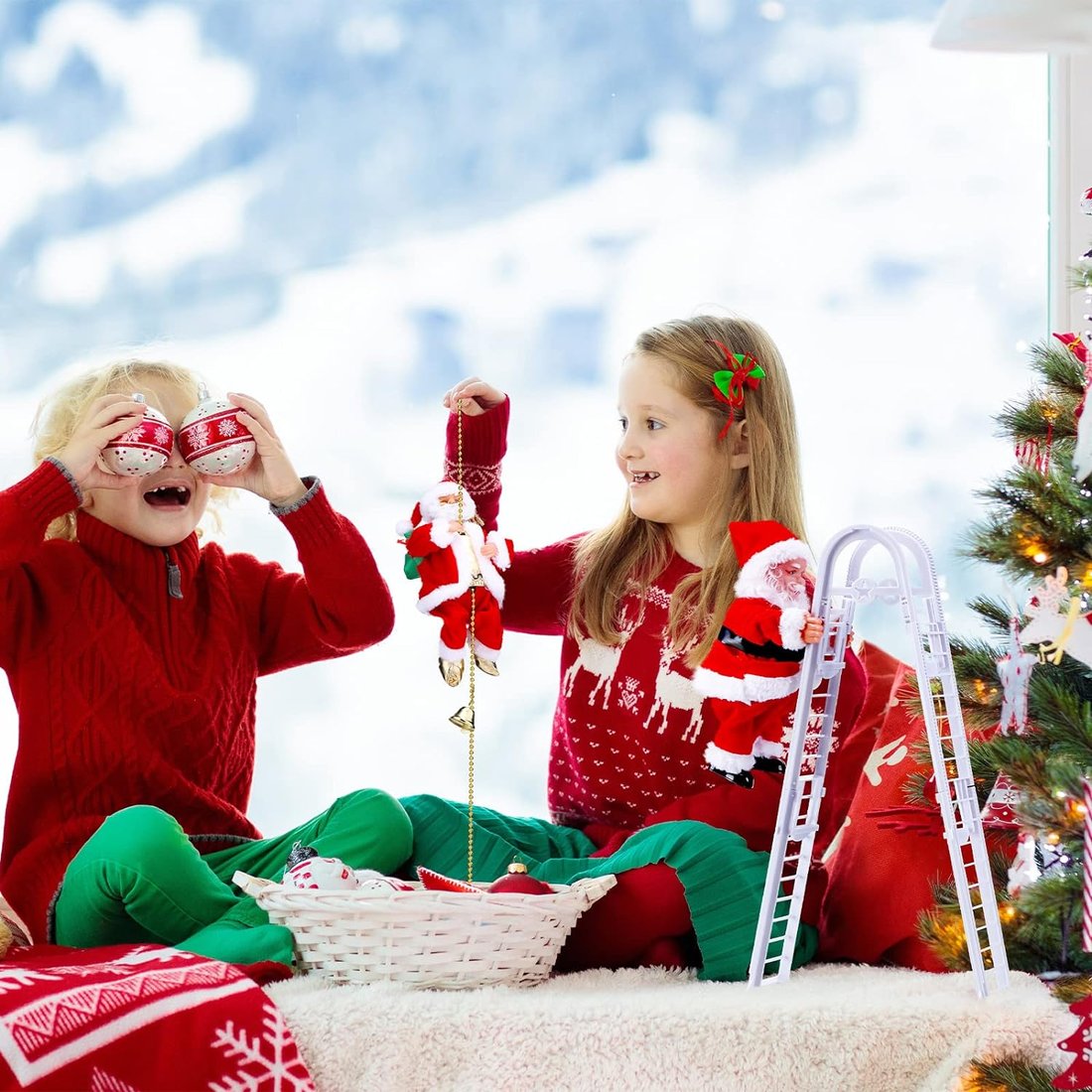 🌲Early Christmas Sale 49% OFF-Electric Climbing Santa Claus Musical Toys - elehancea