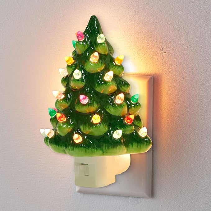 🌲Early Christmas Sale 49% OFF-Pre-Lit Hand-Painted Ceramic Christmas Tree - elehancea