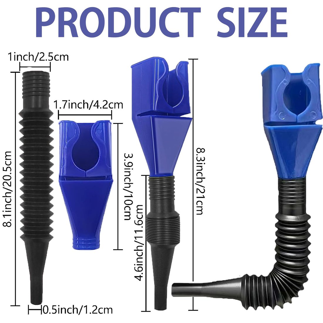 Hot Selling Now🔥🔥 & Universal Flexible Draining Oil Snap Plastic Funnel !!