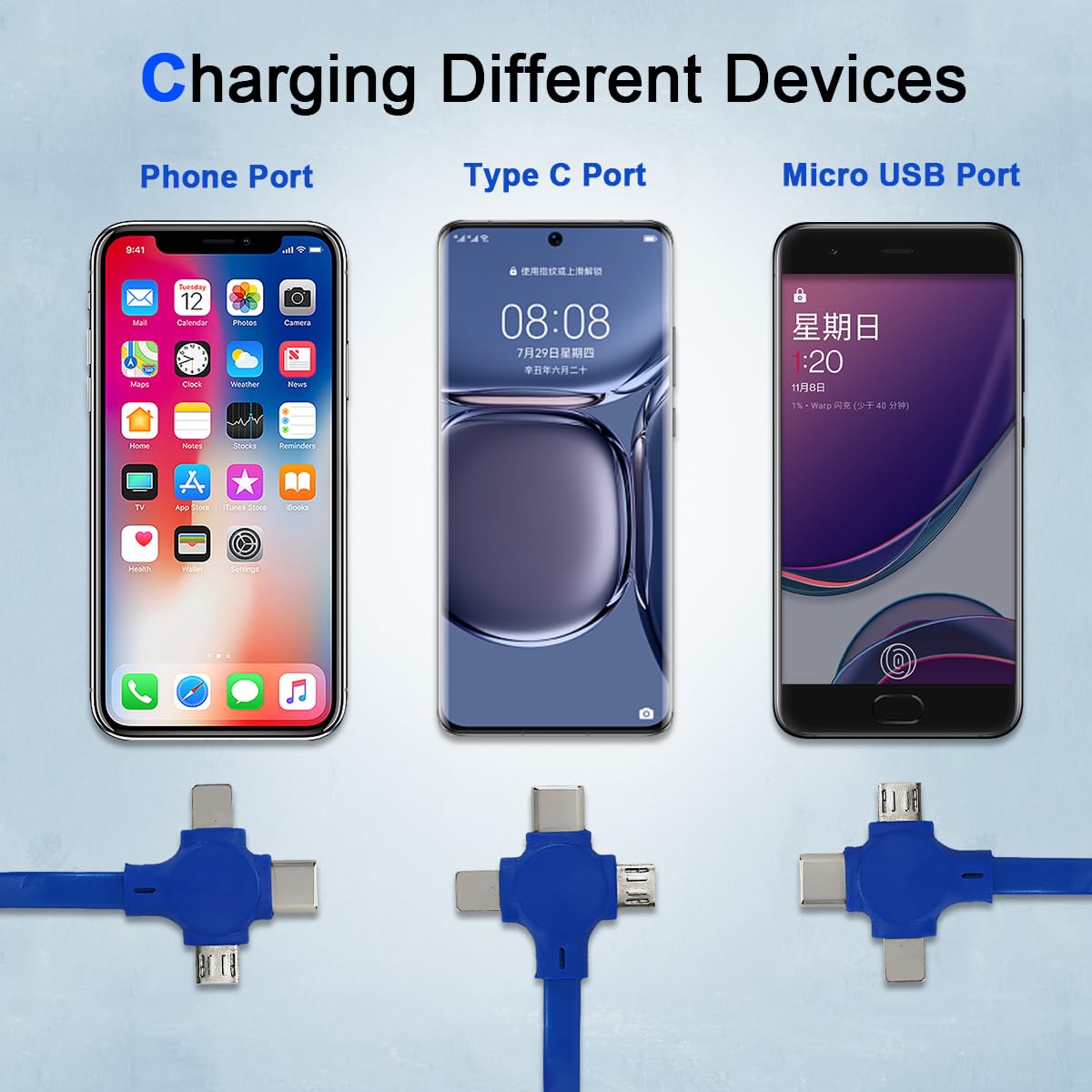 New Year Sale 49% OFF🔥3-in-1 Data Cable Phone Stand - elehancea