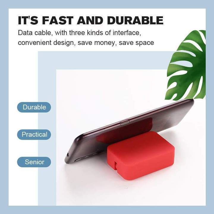 New Year Sale 49% OFF🔥3-in-1 Data Cable Phone Stand - elehancea