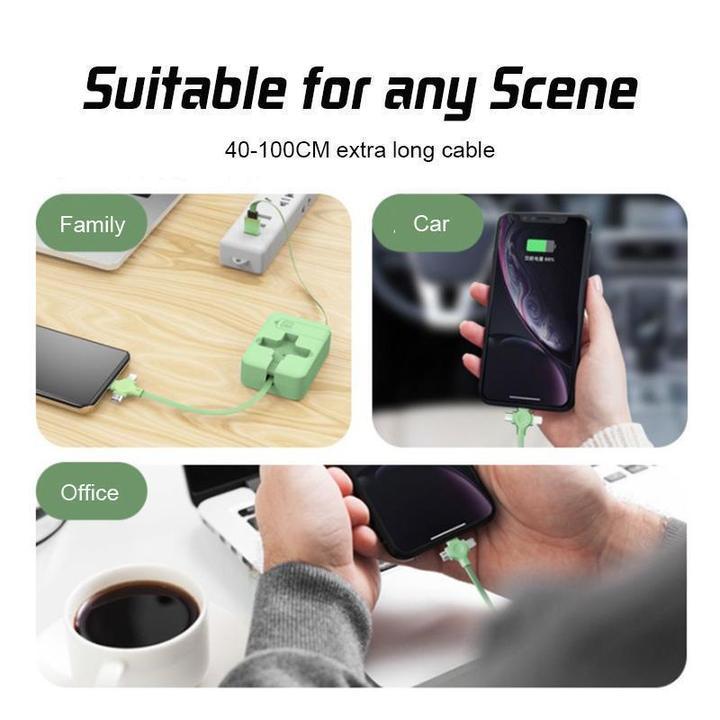 New Year Sale 49% OFF🔥3-in-1 Data Cable Phone Stand - elehancea