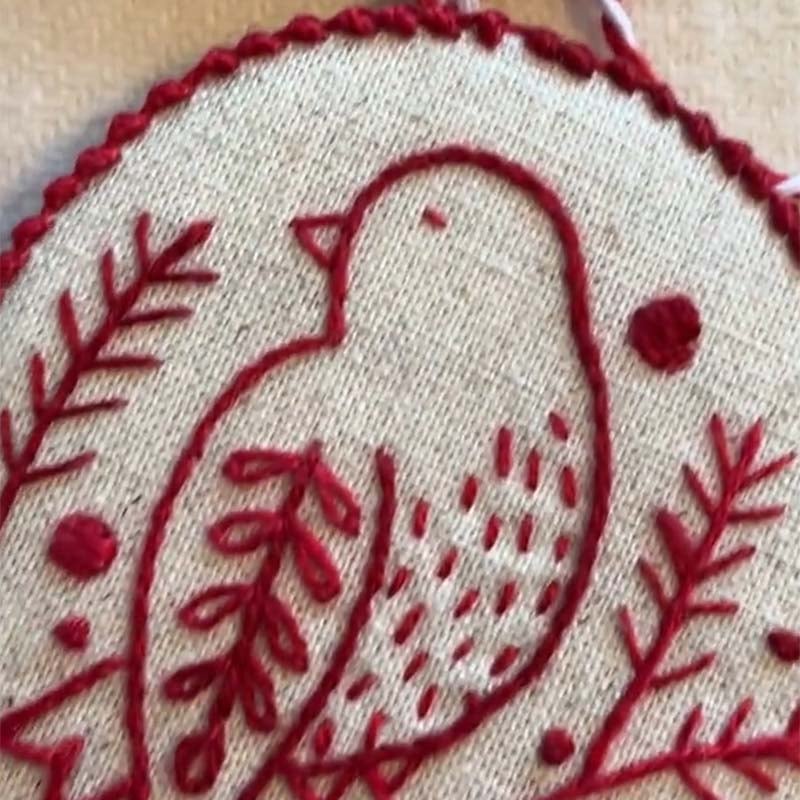 🌲Christmas Sales 49% OFF-Hand Embroidery Christmas Ornaments Kit