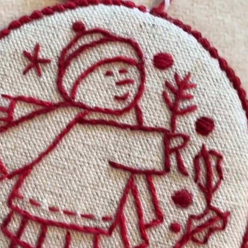 🌲Christmas Sales 49% OFF-Hand Embroidery Christmas Ornaments Kit