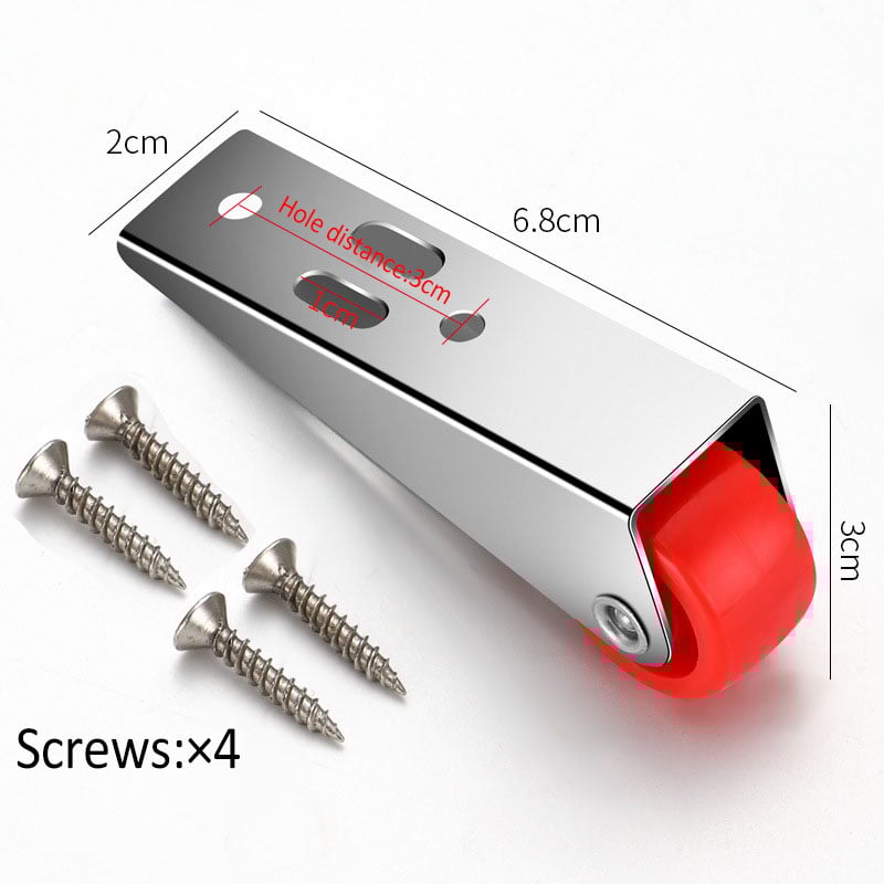 🌲Christmas Sales 49% OFF-🚪 Door Long Bracket Swivel Castors Wheels ⚙️