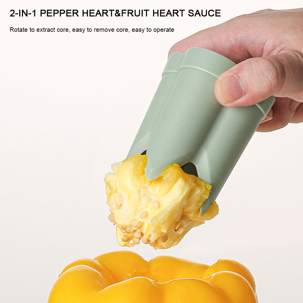 🌲Christmas Sales 49% OFF-2-in-1 Fruit Pepper Corer