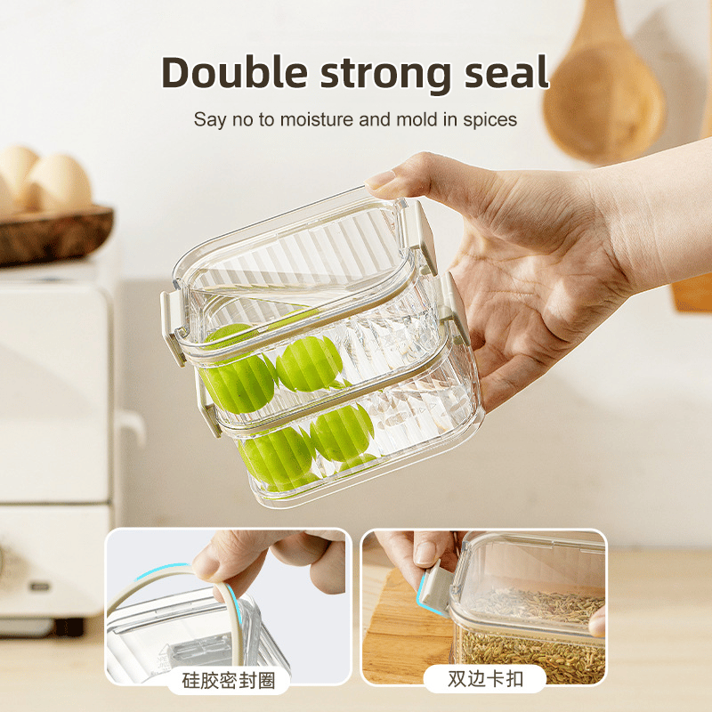 Multi-layered Seasoning Storage Box - elehancea
