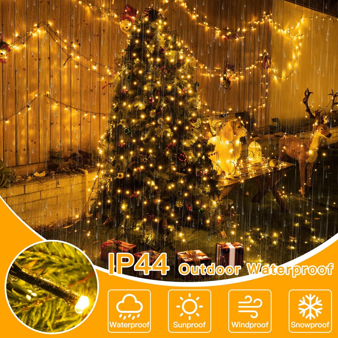 Last Day 49% OFF 🔥Christmas Tree Decor LED Dome Ambient Lights🎄✨