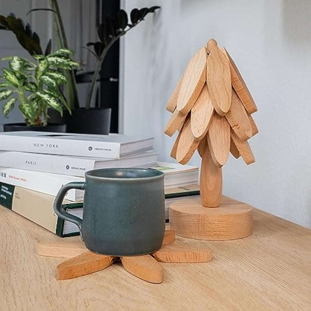 Hot Promotion💥Natural Beech/Walnut Coasters