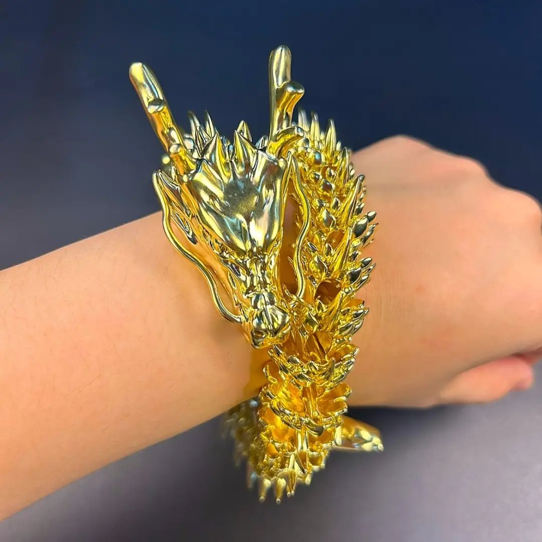 LAST DAY PROMOTION SAVE 49%🔥Handmade Gold Dragon with Movable Joints