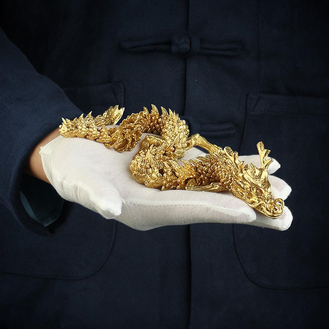 LAST DAY PROMOTION SAVE 49%🔥Handmade Gold Dragon with Movable Joints