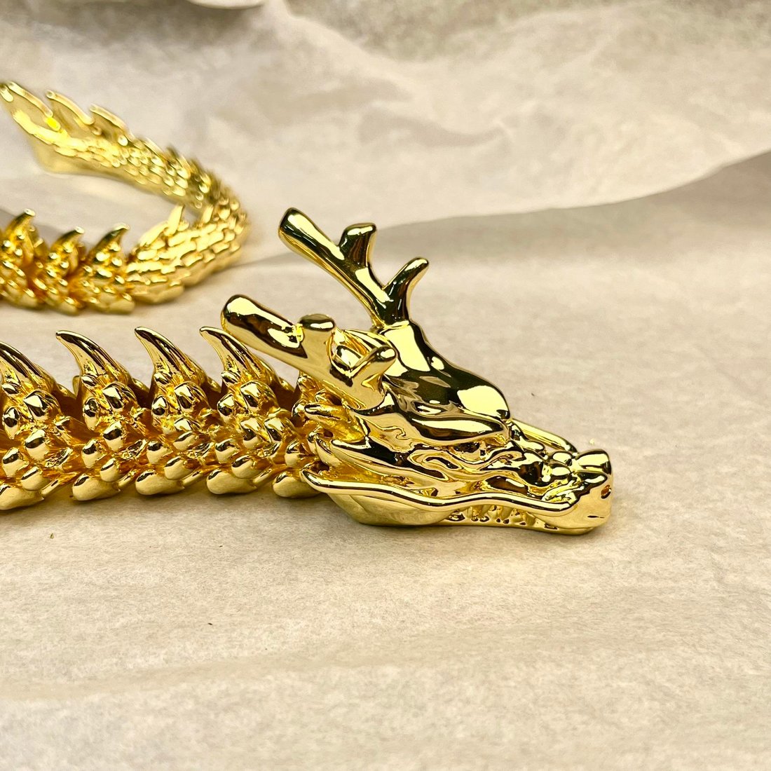 LAST DAY PROMOTION SAVE 49%🔥Handmade Gold Dragon with Movable Joints