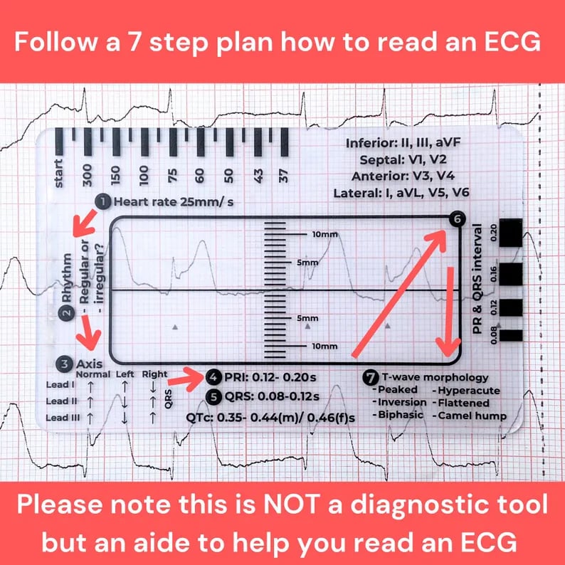 🔥LAST DAY 50% OFF - 🎁ECG 7 Step Ruler