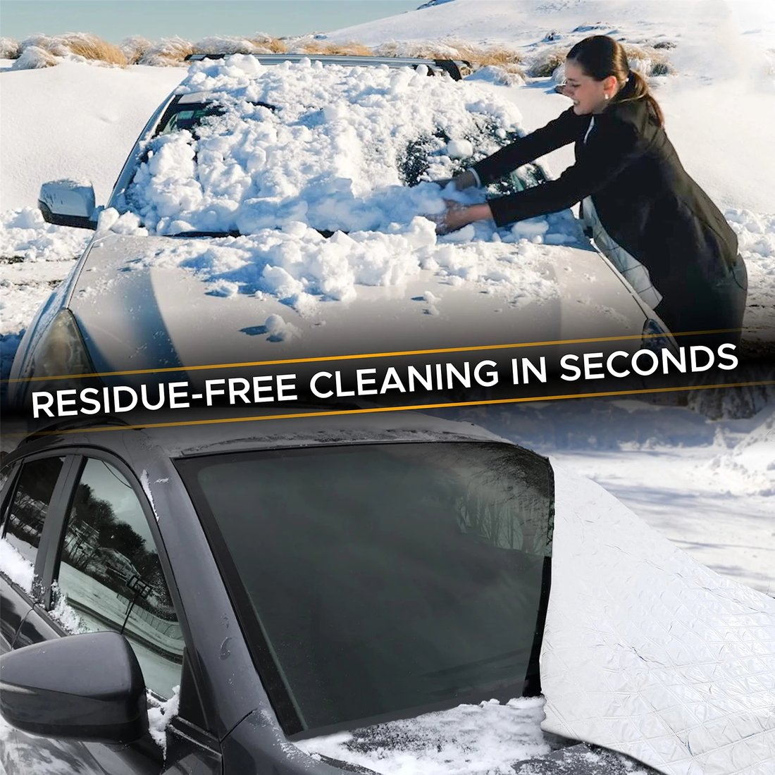 2024 Upgraded Car Windshield Magnetic Snow Cover